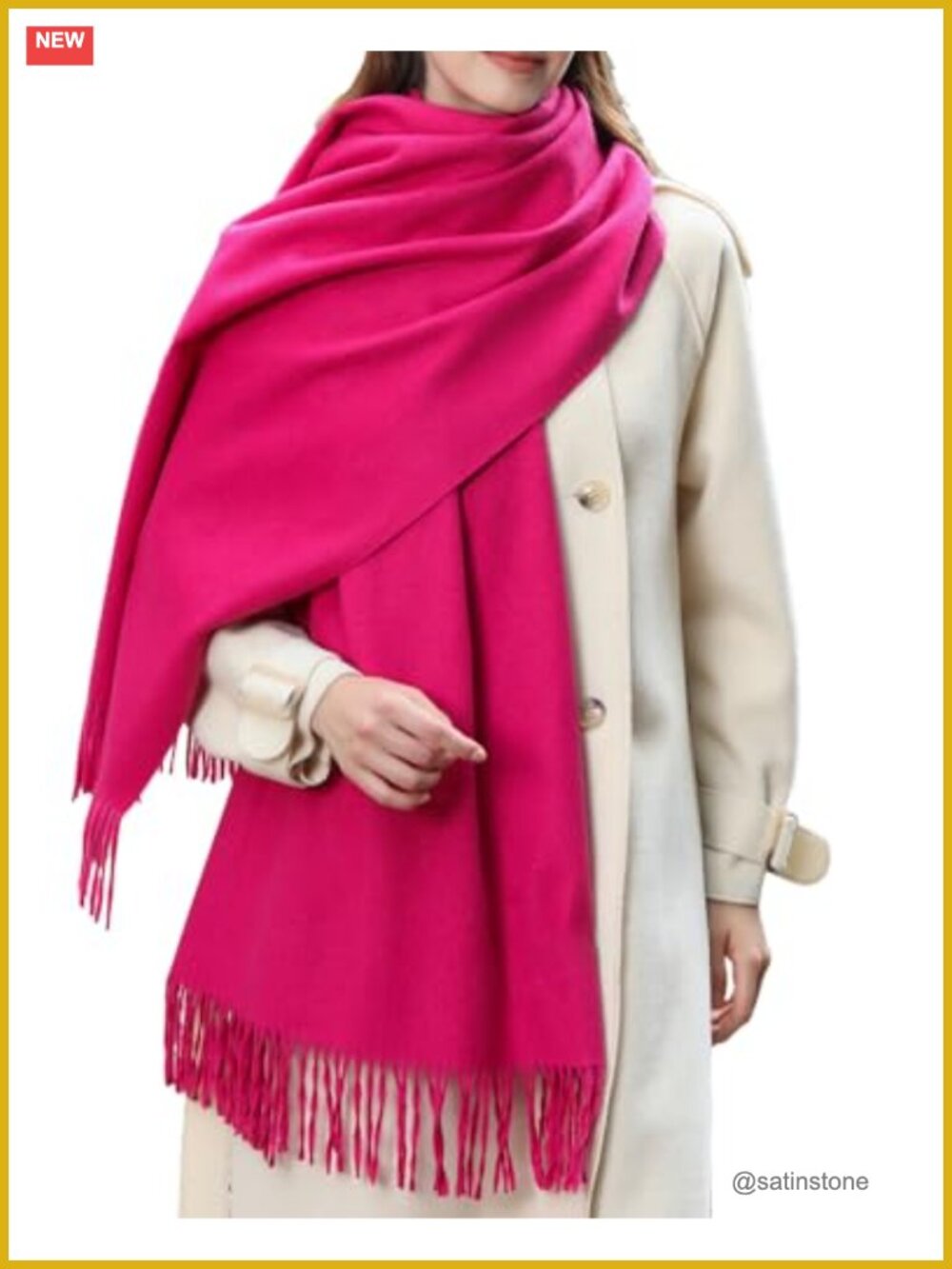 Pashmina Shawl Wrap Women Thicken Warm Cashmere Touch Scarf Bridal Wedding Gift